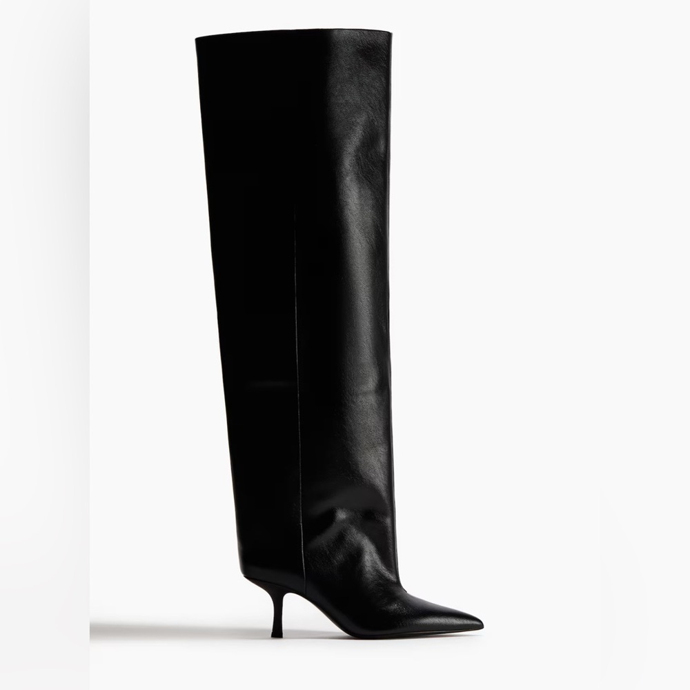 H&M Black Over the Knee Boots - Picture 4 of 10